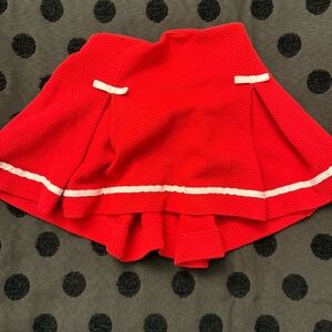 KRU little - preppy Red Skirt with White Trim 18 Months